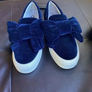 Velvet bow shoes ❤️(sold)